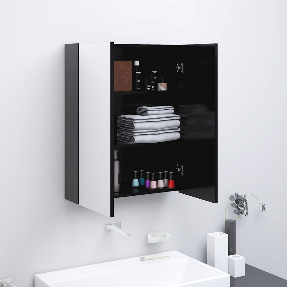 Anthrazit Bad Spiegelschrank 60 cm