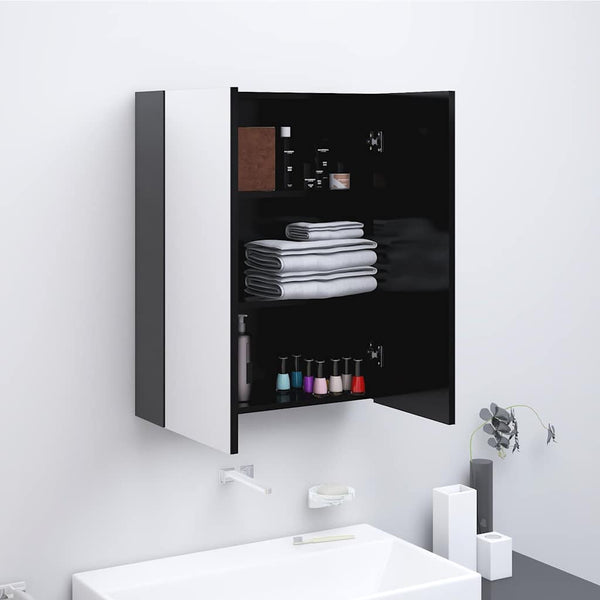 Anthrazit Bad Spiegelschrank 60 cm