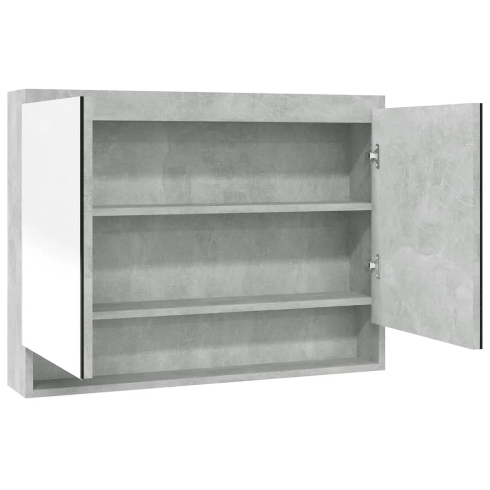Bad Spiegelschrank Betongrau 80x60 cm