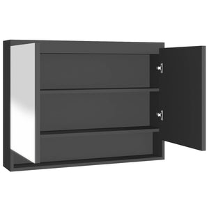 Bad Spiegelschrank Anthrazit 80x60 cm