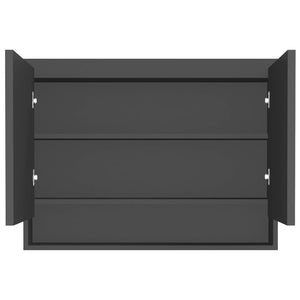 Bad Spiegelschrank Anthrazit 80x60 cm