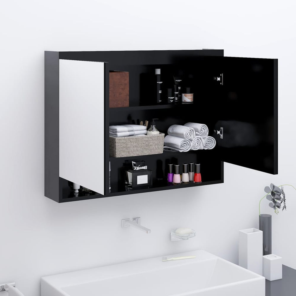 Bad Spiegelschrank Anthrazit 80x60 cm