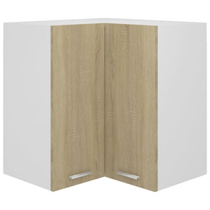 vidaXL Corner Wall Cabinet Lyon Sonoma Oak 57x57x60 cm Engineered Wood