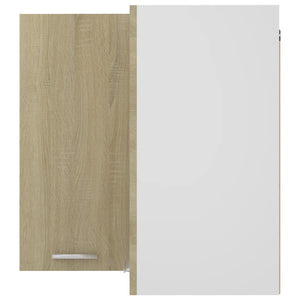 vidaXL Corner Wall Cabinet Lyon Sonoma Oak 57x57x60 cm Engineered Wood