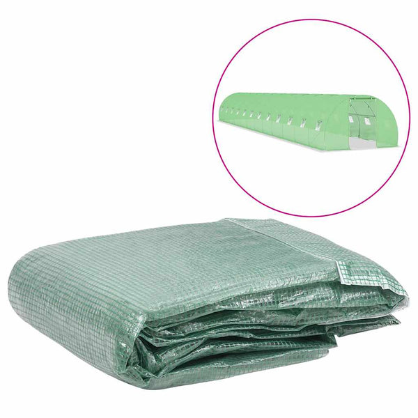 vidaXL Replacement Cover for Greenhouse (54 m²) 300x1800x200 cm Green