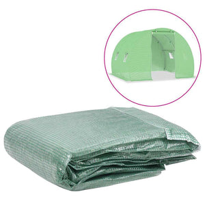 vidaXL Replacement Cover for Greenhouse (6 m²) 200x300x200 cm Green