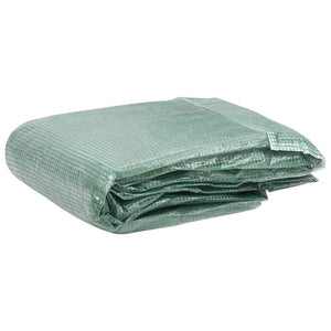 vidaXL Replacement Cover for Greenhouse (16 m²) 400x400x200 cm Green