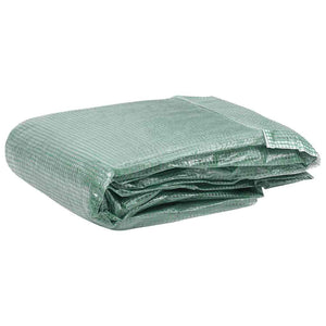 vidaXL Replacement Cover for Greenhouse (32 m²) 400x800x200 cm Green