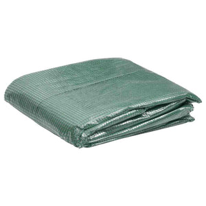 vidaXL Replacement Cover for Greenhouse (6.5025 m²) 255x255x194 cm Green