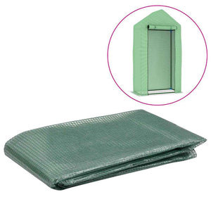 vidaXL Replacement Cover for Greenhouse (0.5 m²) 50x100x190 cm Green