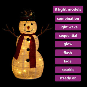 LED Schneemann Weihnachtsdeko 60cm