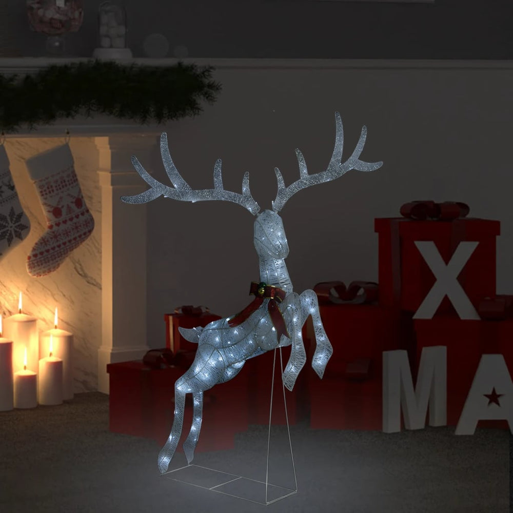 LED Rentier Weihnachtsdeko 120 LEDs Kaltweiß