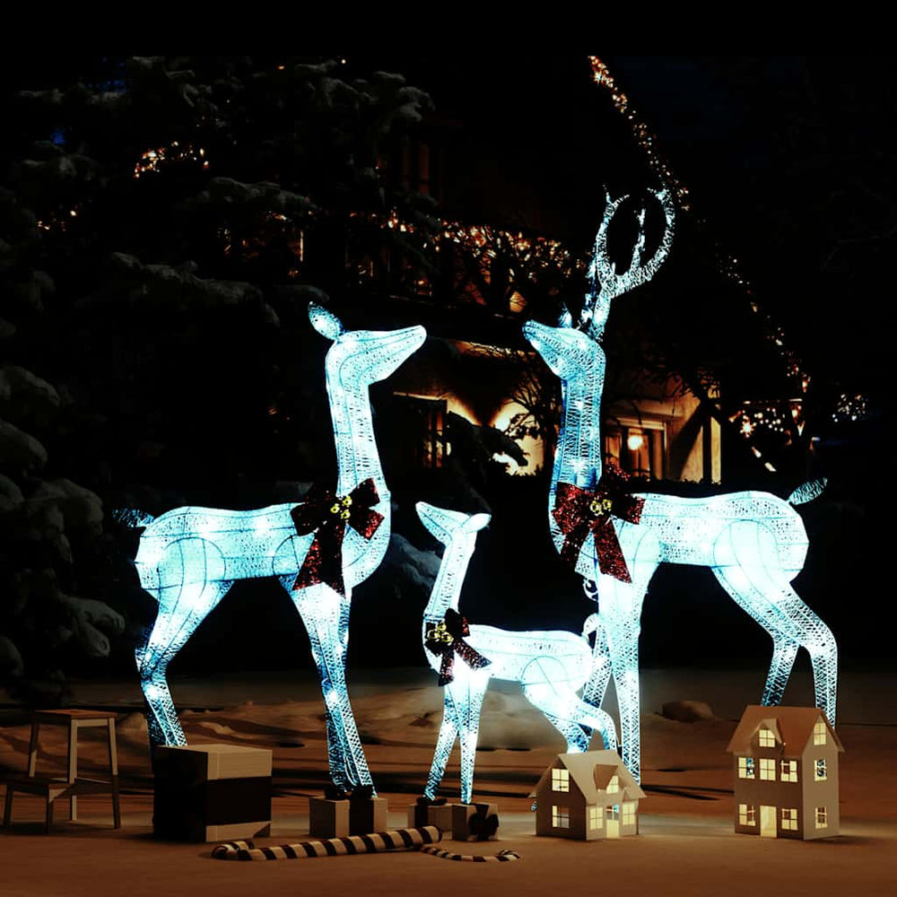 Rentier Familie Weihnachtsdeko mit 201 LEDs