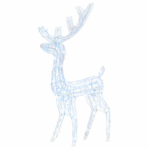 LED Rentier Weihnachtsdeko 140 LEDs Kaltweiß