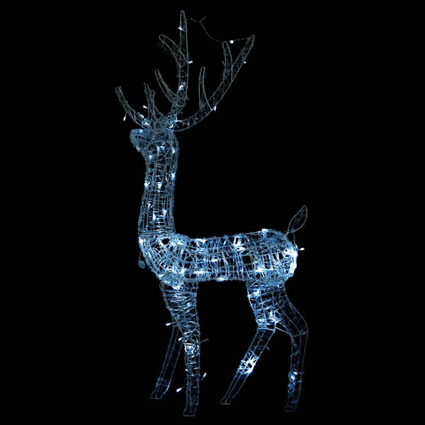 LED Rentier Weihnachtsdeko 140 LEDs Kaltweiß