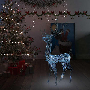 LED Rentier Weihnachtsdeko 140 LEDs Kaltweiß