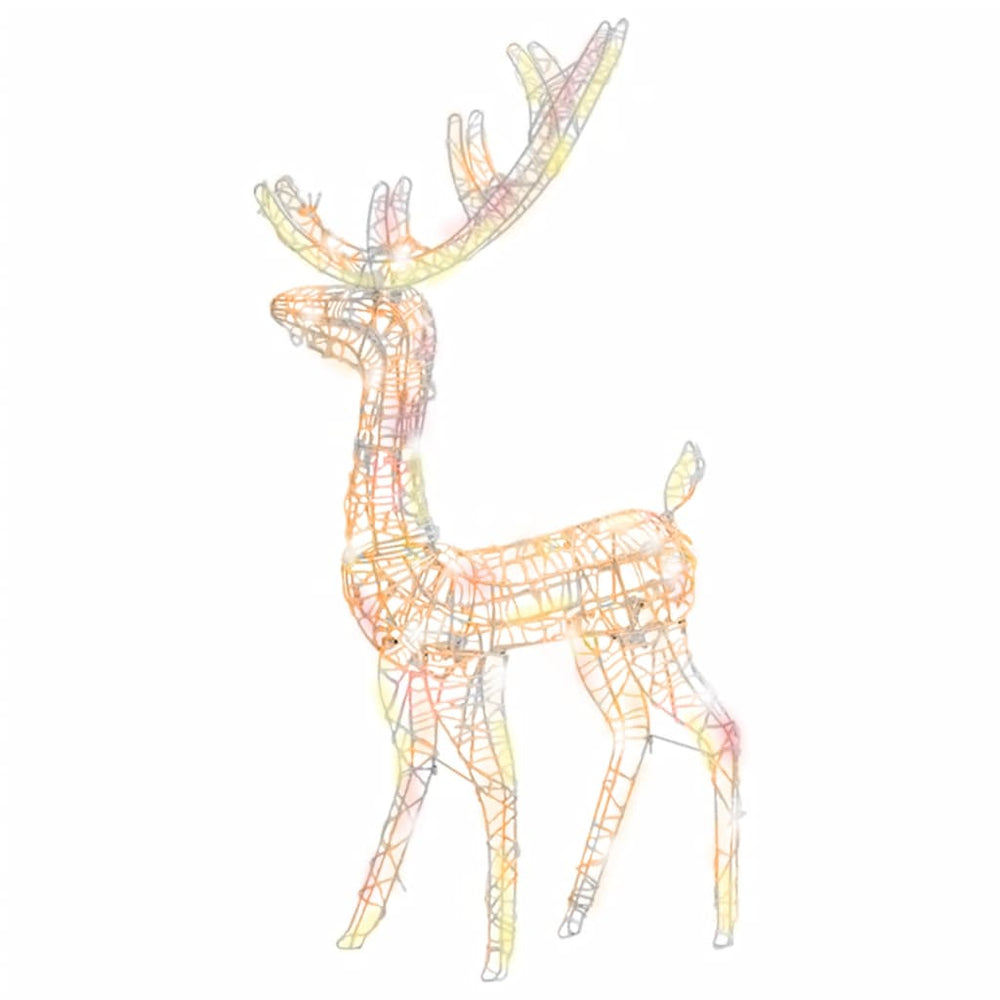 LED Rentier Weihnachtsdeko 140 LEDs Bunt