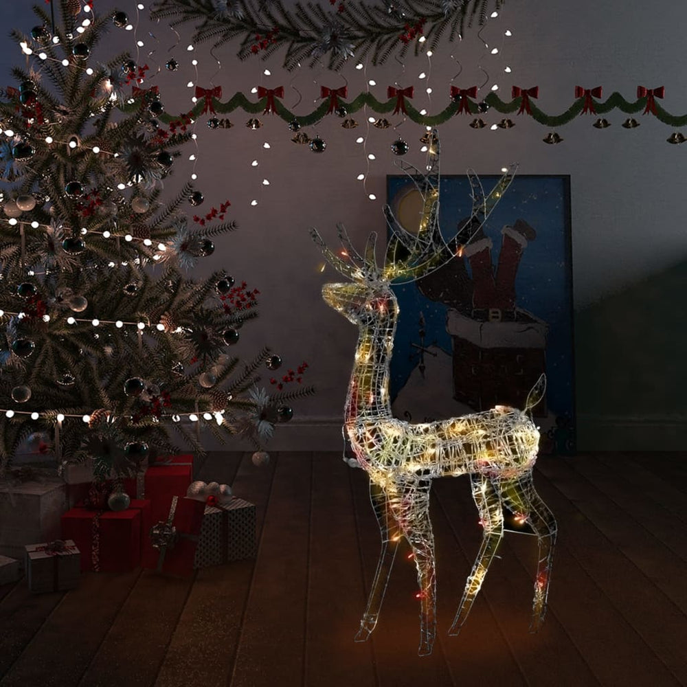 LED Rentier Weihnachtsdeko 140 LEDs Bunt