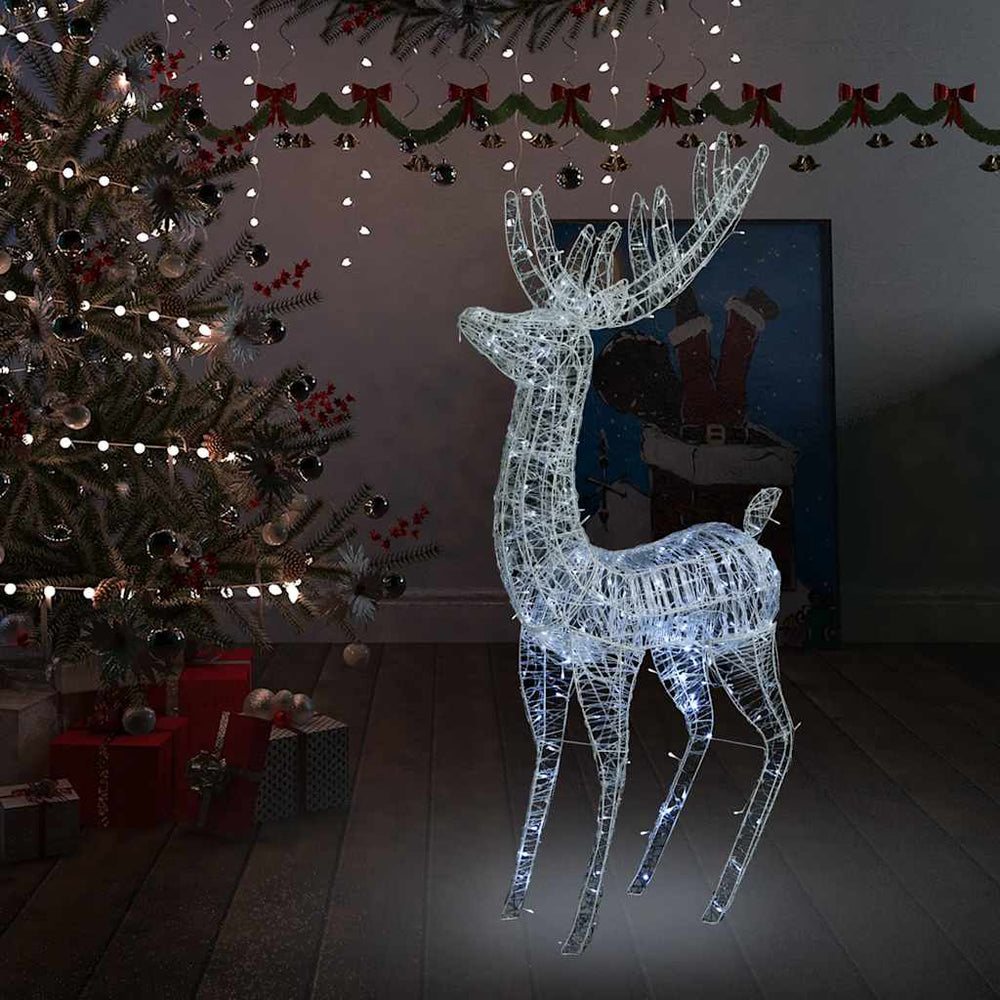 XXL LED Rentier Weihnachtsdeko - 180cm Kaltweiß