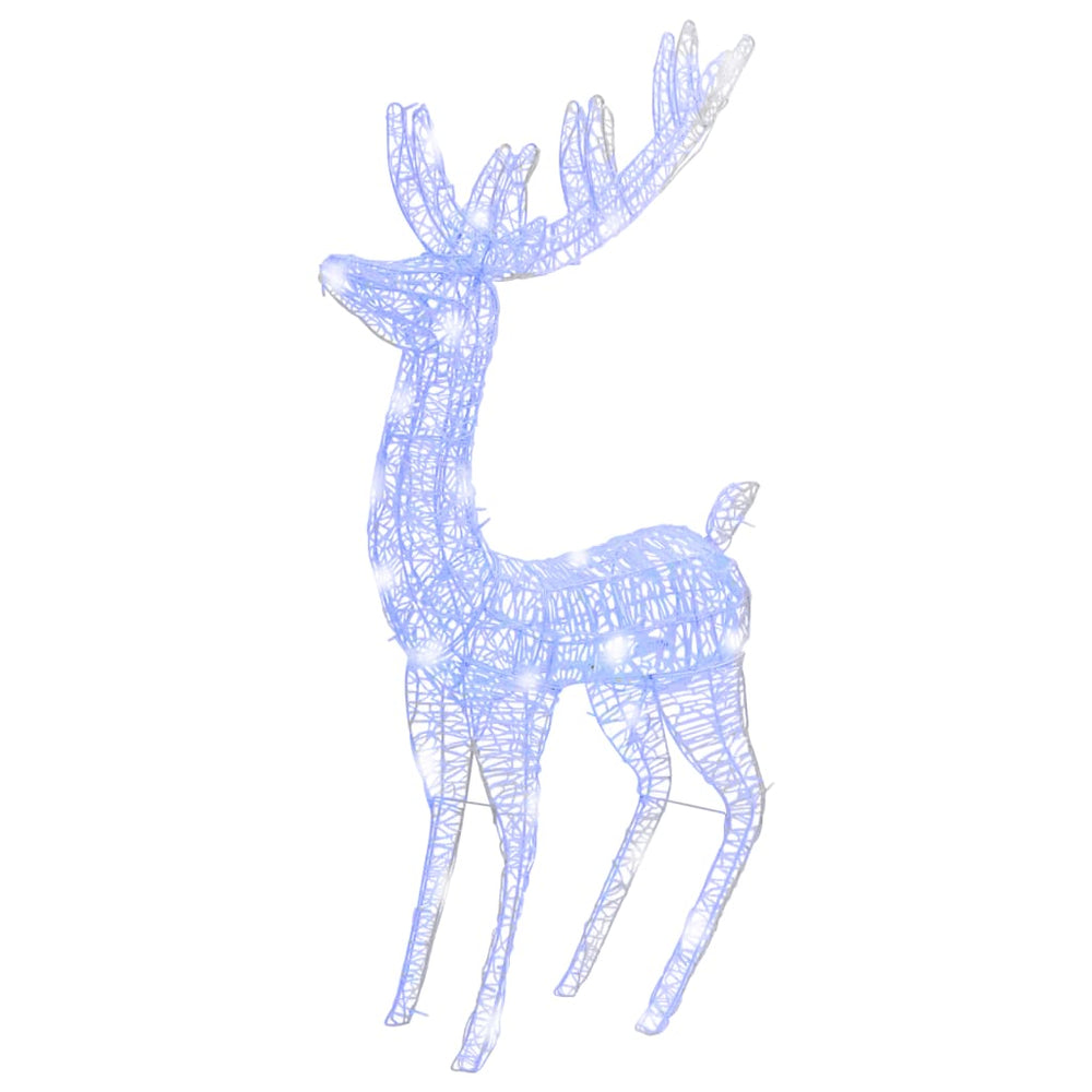 LED Rentier Weihnachtsdeko Blau 180cm