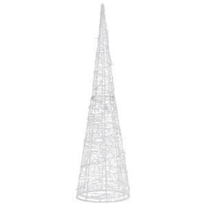 LED Kegel Pyramide 90cm Kaltweiß Weihnachtsdeko