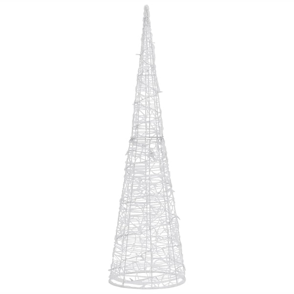 LED Kegel Pyramide 90cm Kaltweiß Weihnachtsdeko