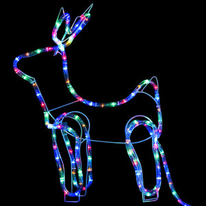 Weihnachtsdeko Rentier Schlitten 252 LEDs