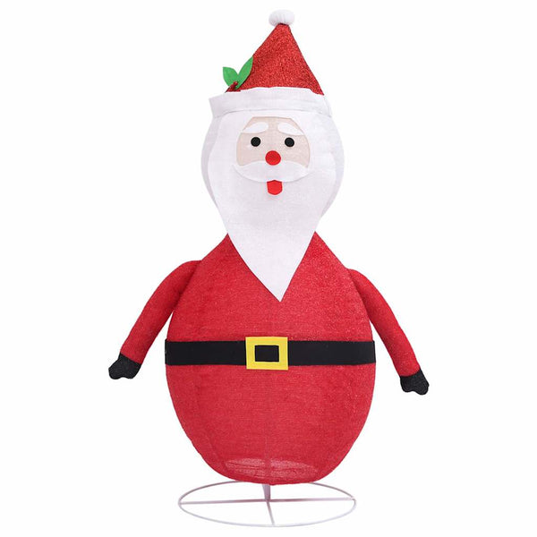 vidaXL Christmas Decoration Santa Claus LED Luxury Fabric 60 cm