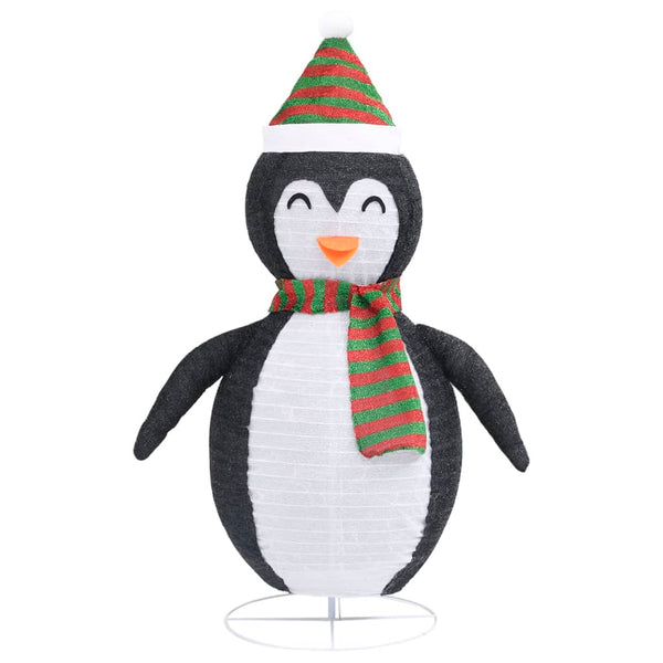 vidaXL Christmas Decoration Penguin LED Luxury Fabric 120 cm