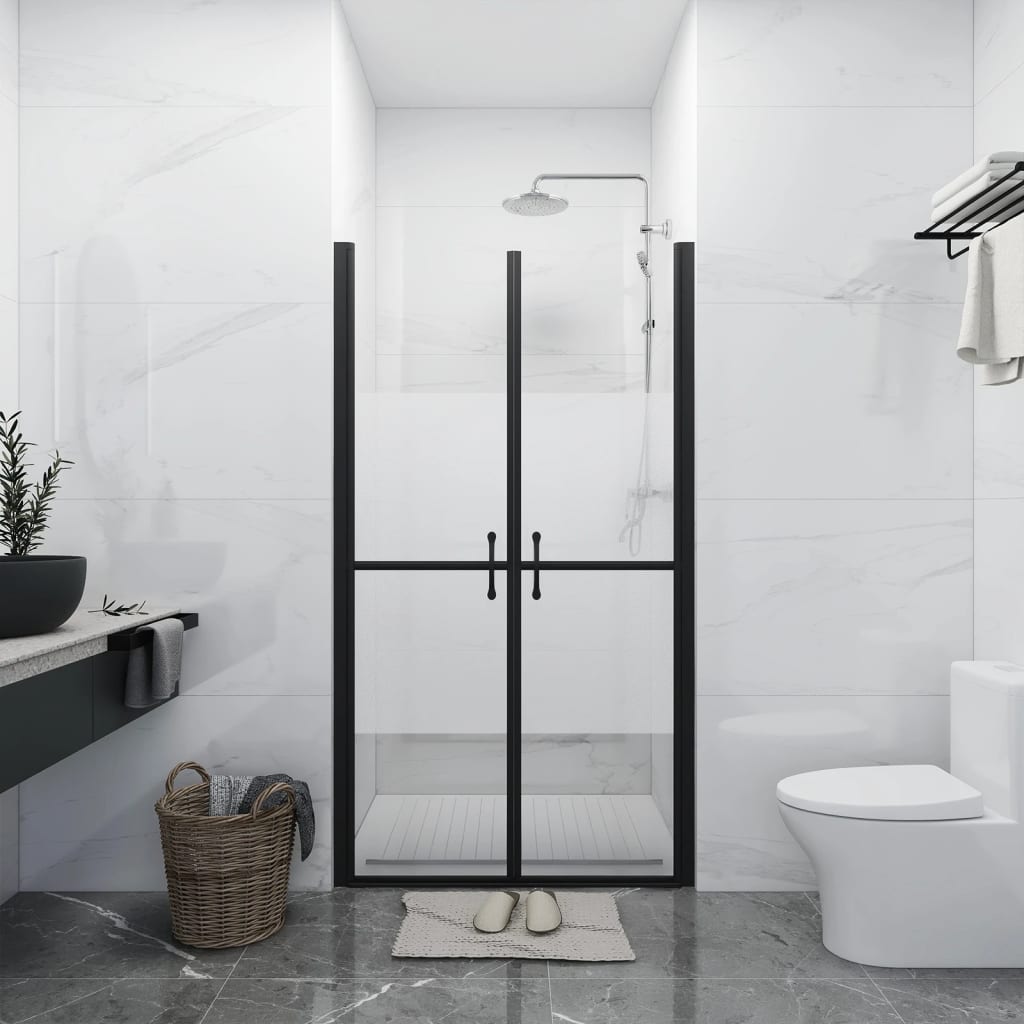vidaXL Shower Door Half Matt ESG (93-96)x190 cm