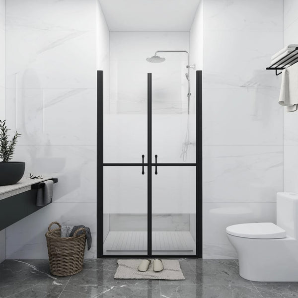 vidaXL Shower Door Half Matt ESG (93-96)x190 cm