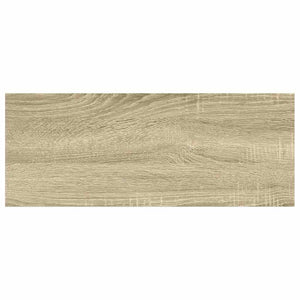vidaXL Floating Wall Shelf Oak-look and White 60x23.5x3.8 cm MDF