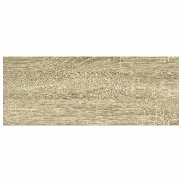 vidaXL Floating Wall Shelf Oak-look and White 60x23.5x3.8 cm MDF