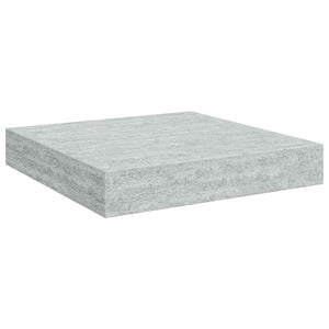 vidaXL Floating Wall Shelf Concrete Gray 23x23.5x3.8 cm MDF