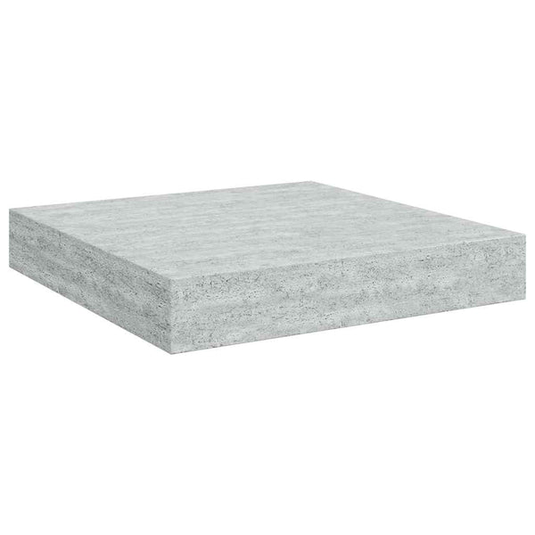 vidaXL Floating Wall Shelf Concrete Gray 23x23.5x3.8 cm MDF