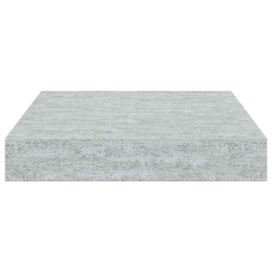 vidaXL Floating Wall Shelf Concrete Gray 23x23.5x3.8 cm MDF