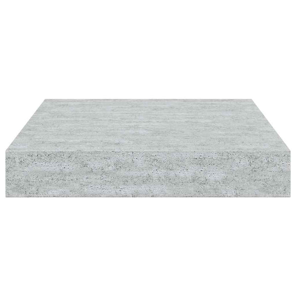 vidaXL Floating Wall Shelf Concrete Gray 23x23.5x3.8 cm MDF