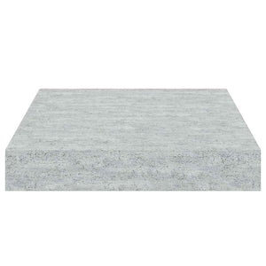 vidaXL Floating Wall Shelf Concrete Gray 23x23.5x3.8 cm MDF