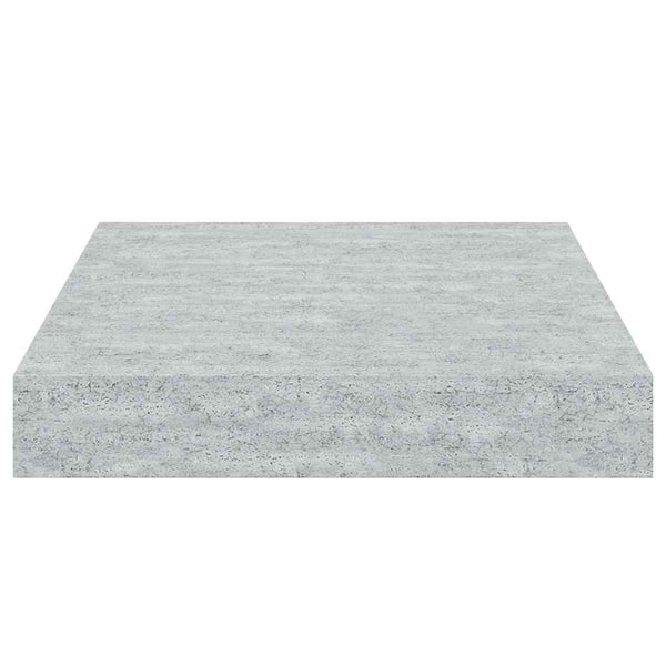 vidaXL Floating Wall Shelf Concrete Gray 23x23.5x3.8 cm MDF