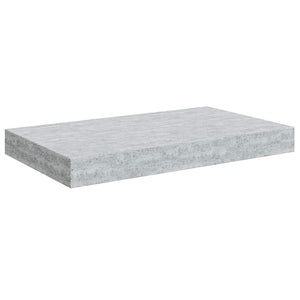 vidaXL Floating Wall Shelf Concrete Gray 40x23x3.8 cm MDF