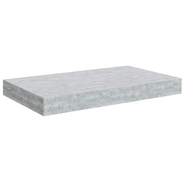 vidaXL Floating Wall Shelf Concrete Gray 40x23x3.8 cm MDF