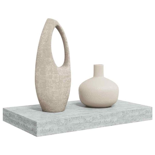 vidaXL Floating Wall Shelf Concrete Gray 40x23x3.8 cm MDF