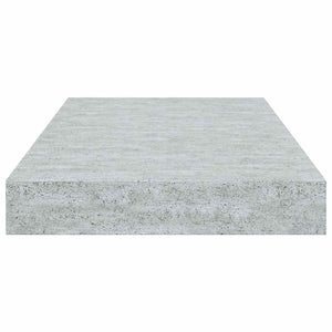 vidaXL Floating Wall Shelf Concrete Gray 40x23x3.8 cm MDF