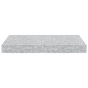 vidaXL Floating Wall Shelf Concrete Gray 40x23x3.8 cm MDF