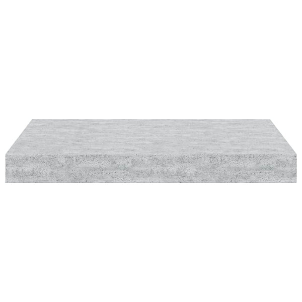 vidaXL Floating Wall Shelf Concrete Gray 40x23x3.8 cm MDF