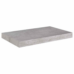 vidaXL Floating Wall Shelf Concrete Gray 50x23x3.8 cm MDF