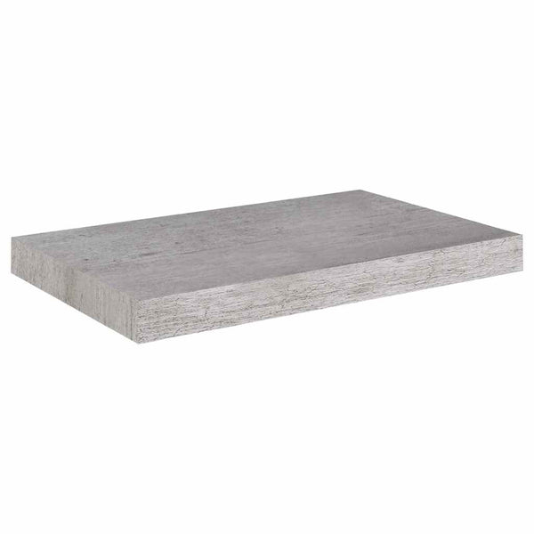 vidaXL Floating Wall Shelf Concrete Gray 50x23x3.8 cm MDF