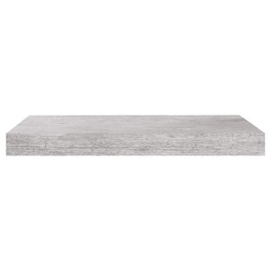 vidaXL Floating Wall Shelf Concrete Gray 50x23x3.8 cm MDF