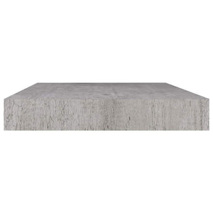 vidaXL Floating Wall Shelf Concrete Gray 50x23x3.8 cm MDF
