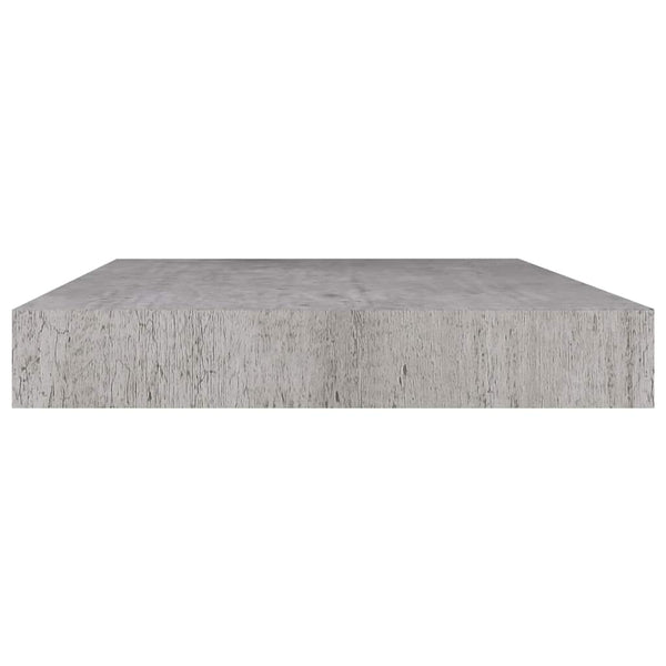 vidaXL Floating Wall Shelf Concrete Gray 50x23x3.8 cm MDF
